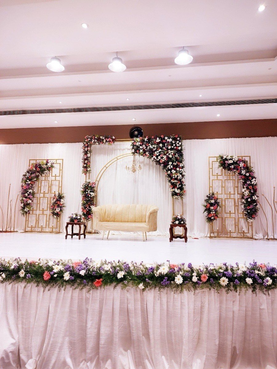Reception stage decor at Pro Eventz
